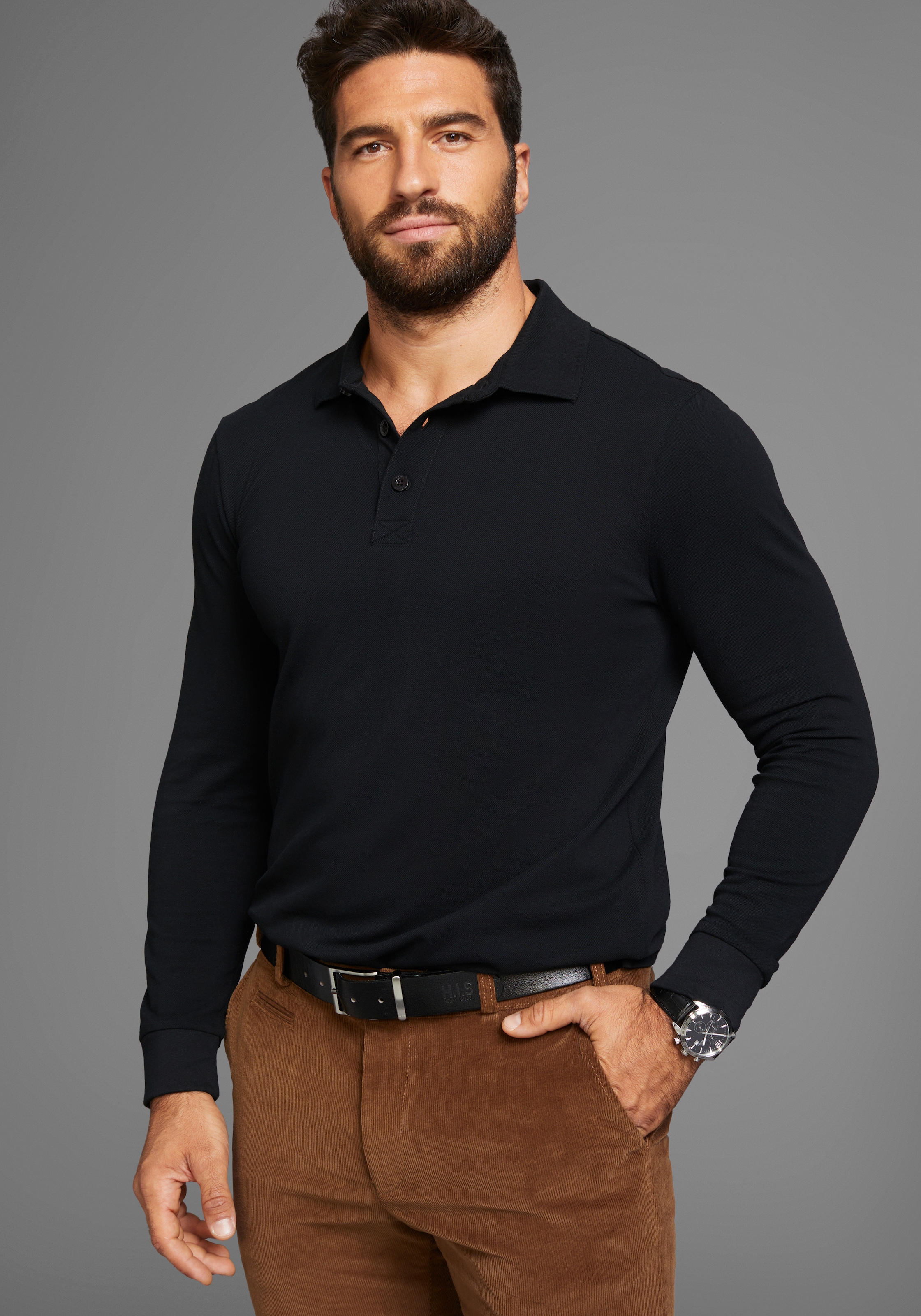 Man's World Poloshirt, in Pique´ Qualität