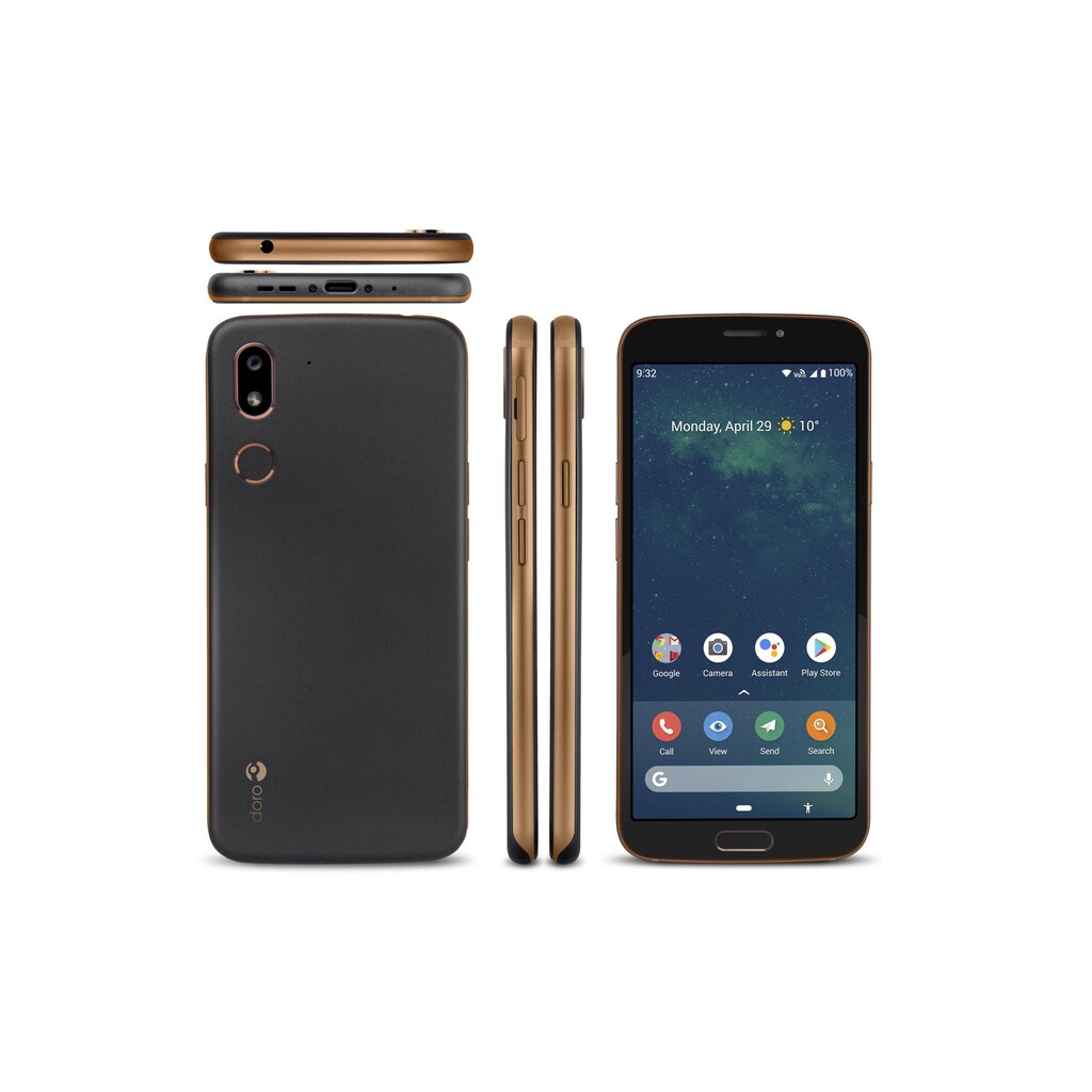 Doro Smartphone »8080«, schwarz, 14,49 cm/5,7 Zoll