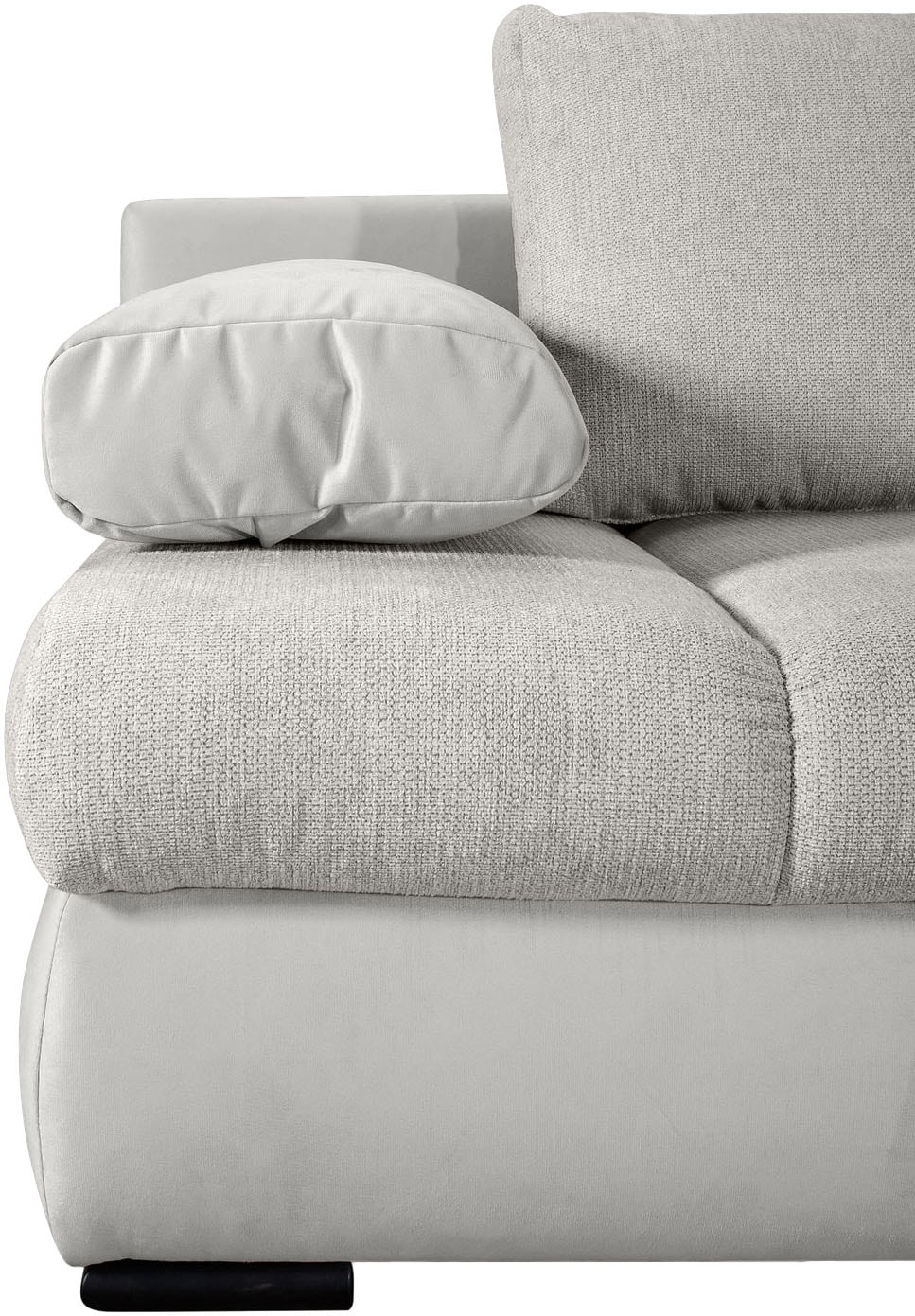 COLLECTION AB Schlafsofa »Chicago, B: 200 cm, Liegefl. 146x200 cm«, mit Bettfunktion, Bettkasten & 2 Armlehnenkissen, Federkern
