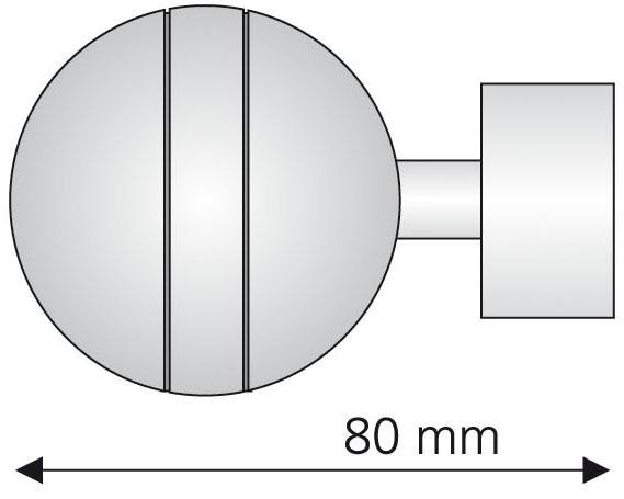 Liedeco Gardinenstangen-Endstück kaufen für St.), | Ø (1 mm online Gardinenstange Jelmoli-Versand 28 »Kugel«