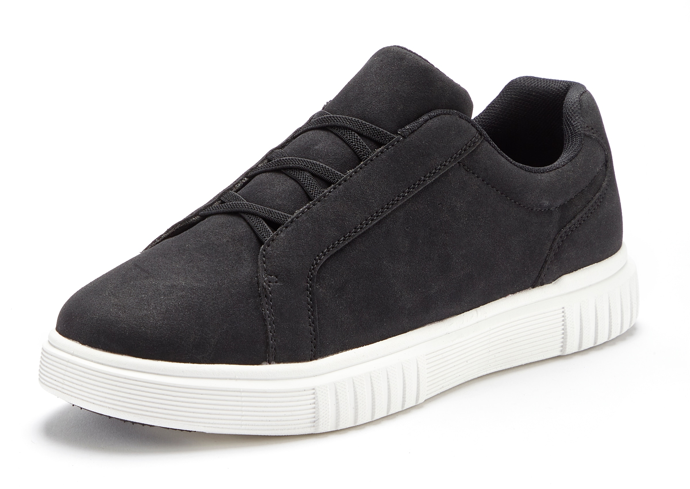 John Devin Sneaker »Freizeitschuh, Slip-On Sneaker«, mit elastischen Bändern für schnelles Reinschlüpfen, Unisex VEGAN