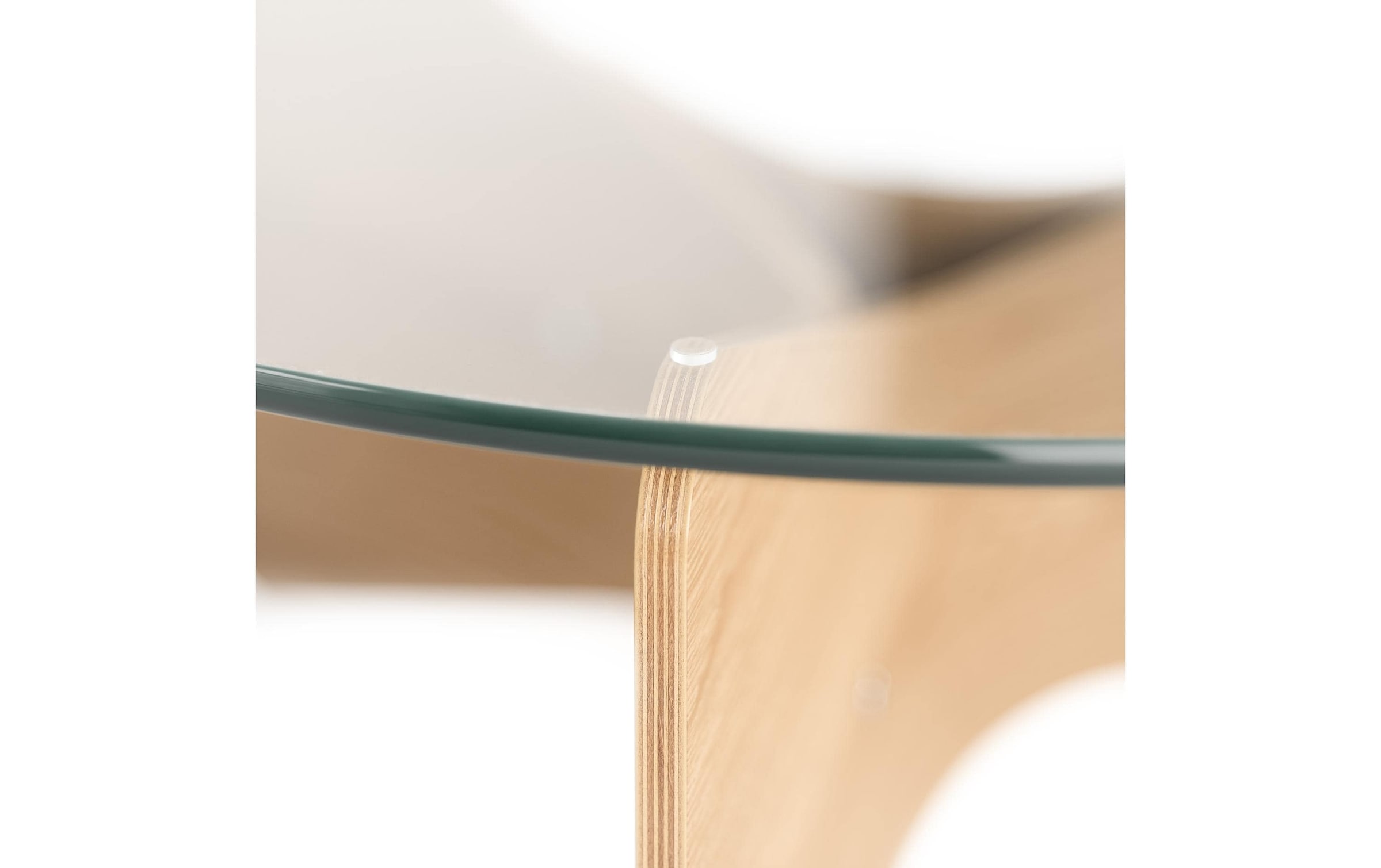 Umbra Beistelltisch »Madera 84 x 38 cm, Nature/Transparent«