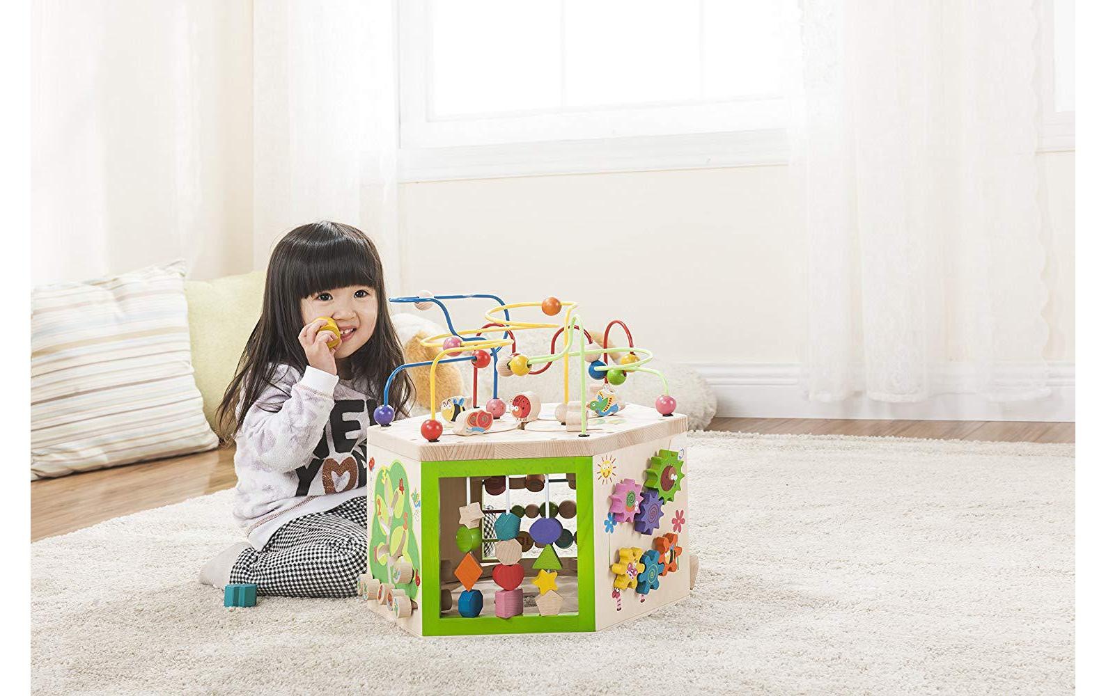 EverEarth® Motorikwürfel »Spielwürfel 7in1 Gartenspielcenter«, 7-in-1 Gartenspielcenter