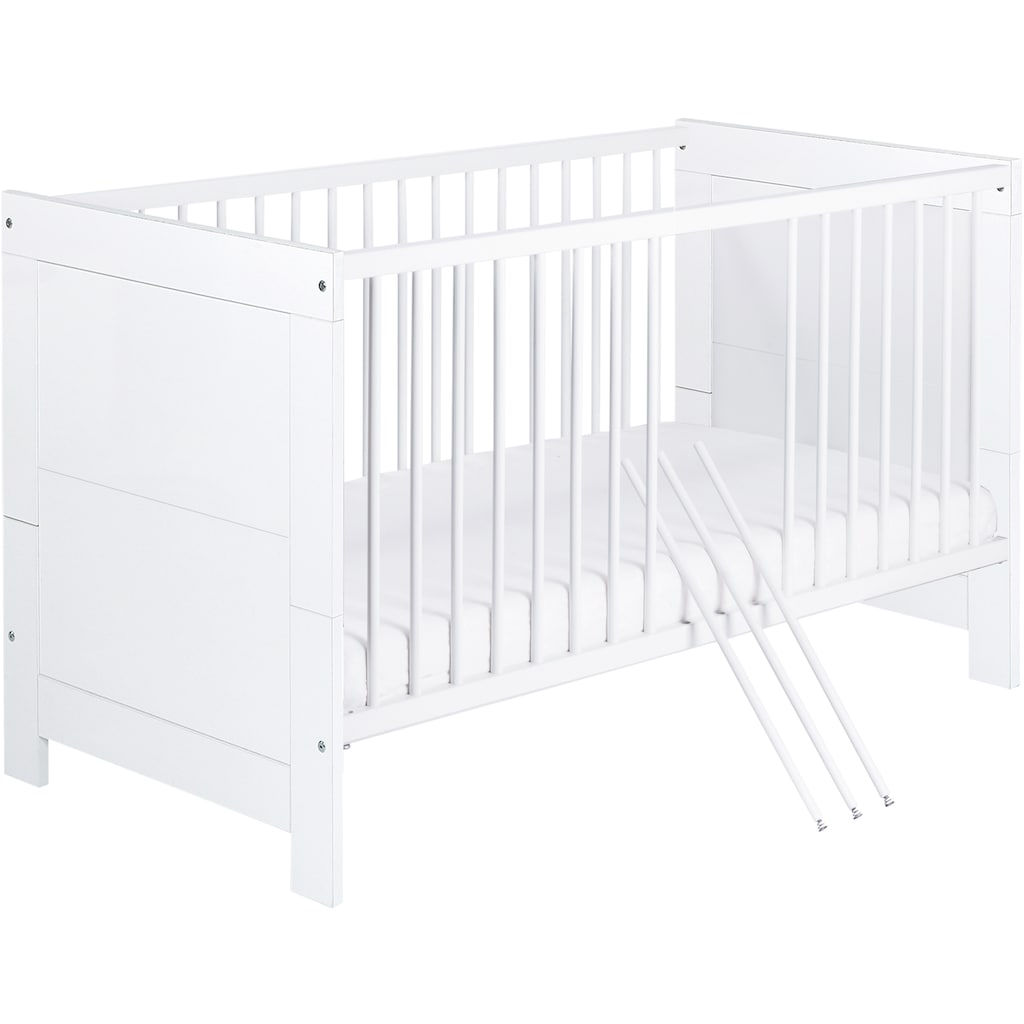 Schardt Babymöbel-Set »Nordic White«, (Spar-Set, 2 St., Kinderbett, Wickelkommode)