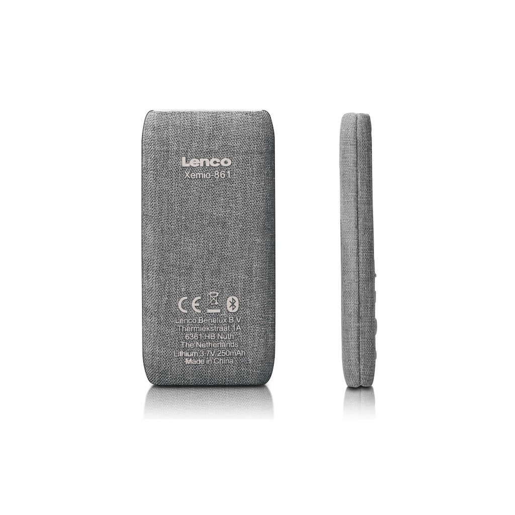 Lenco MP3-Player »Xemio-861, MP3 Player, 8GB, grau«, (8 GB)