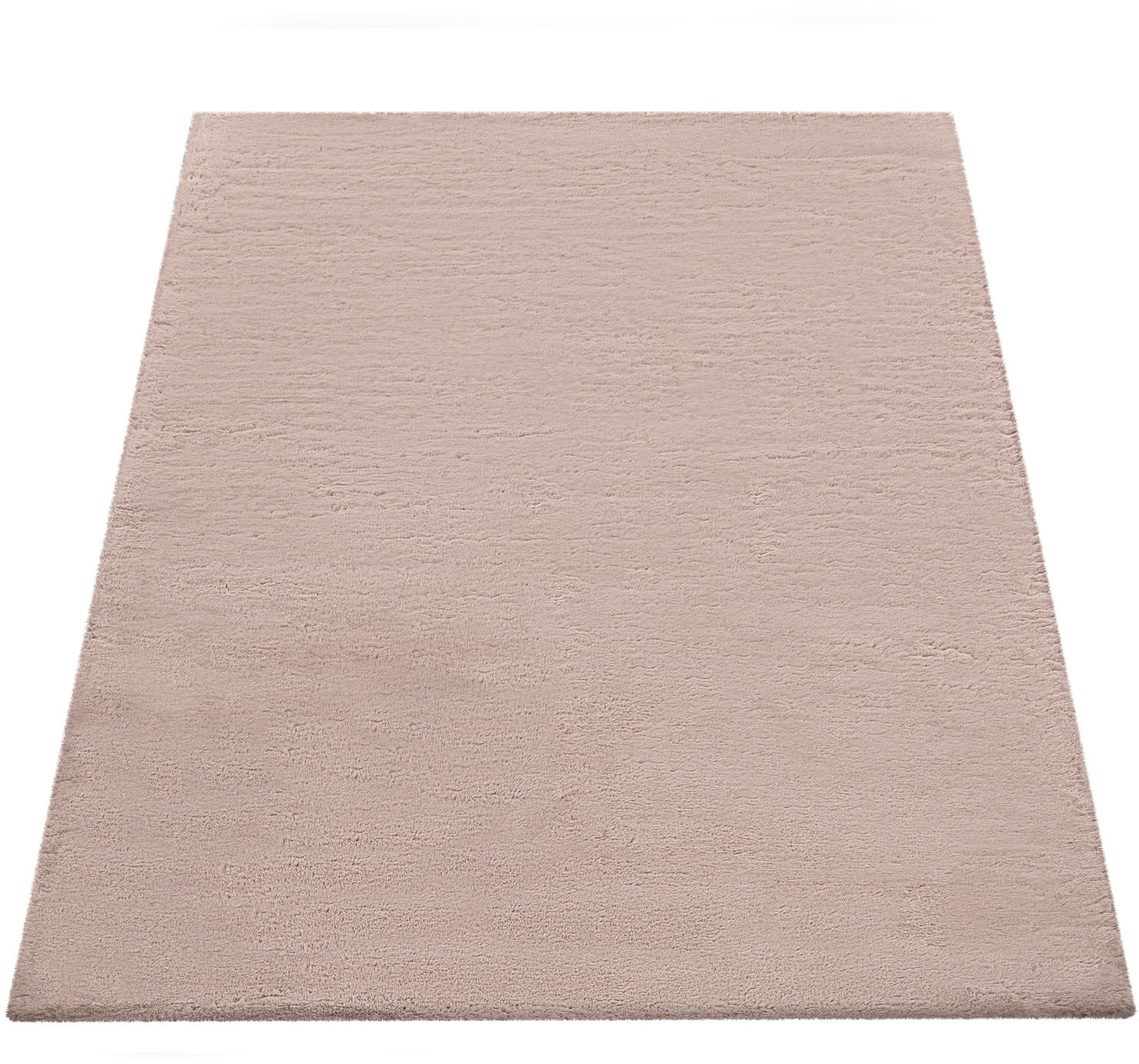 Paco Home Fellteppich »Rabbit 780«, rechteckig, 26 mm Höhe, Kunstfell, Kaninchenfell-Haptik, ein echter Kuschelteppich, Uni-Farben
