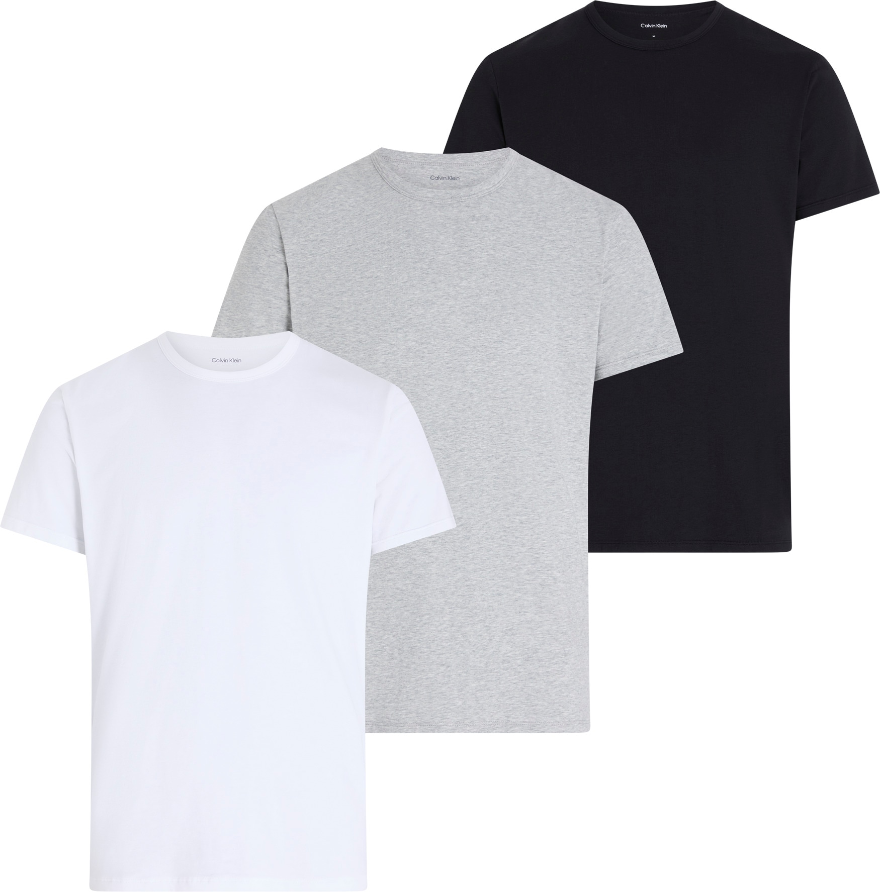Calvin Klein Underwear T-Shirt »SHORT SLEEVE CREW NECK 3PK« Packung, 3er-Pack, 3 Stk. mit Logo am Saum
