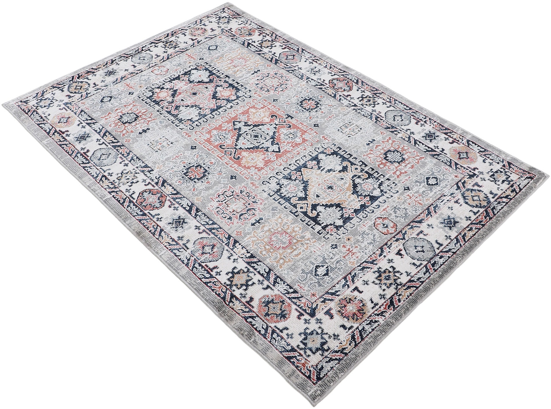 carpetfine Teppich »Vintage Kazach«, rechteckig, 6 mm Höhe, Orient Vintage Look, Wohnzimmer