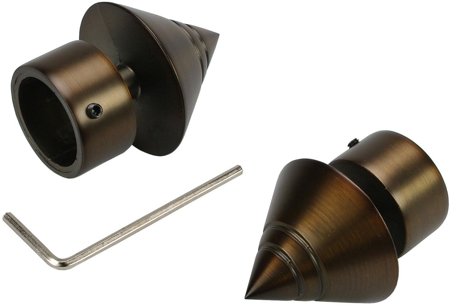 Liedeco Gardinenstange »CELKEGEL02SG2L«, 2 läufig-läufig, Fixmass, 2-läufig im Fixmass Ø 25 mm