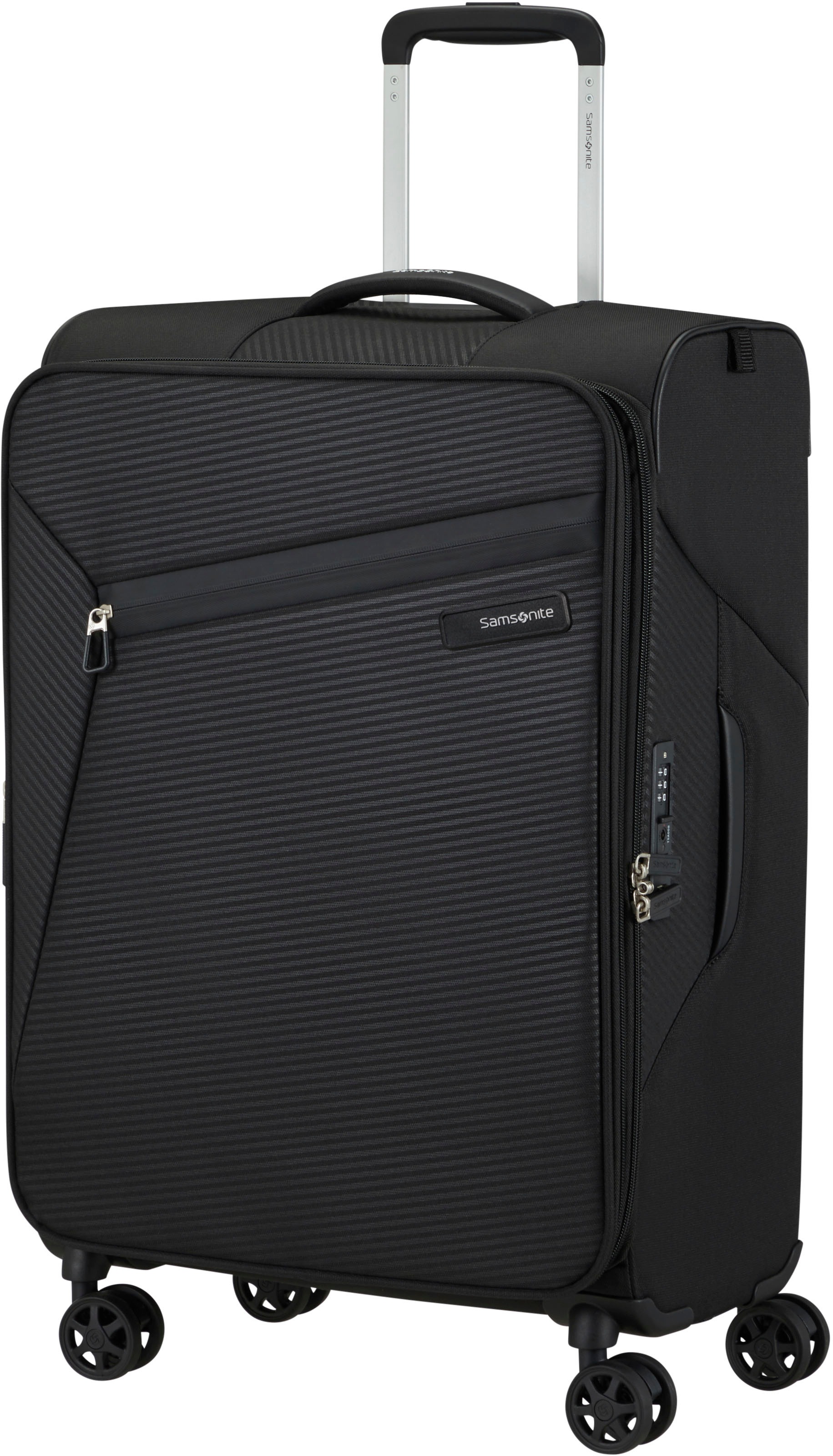 Samsonite Weichgepäck-Trolley »LITEBEAM, verschiedene Grössen und Farben«, 4 Rollen, Reisekoffer Aufgabegepäck Trolley Volumenerweiterung bei M/L