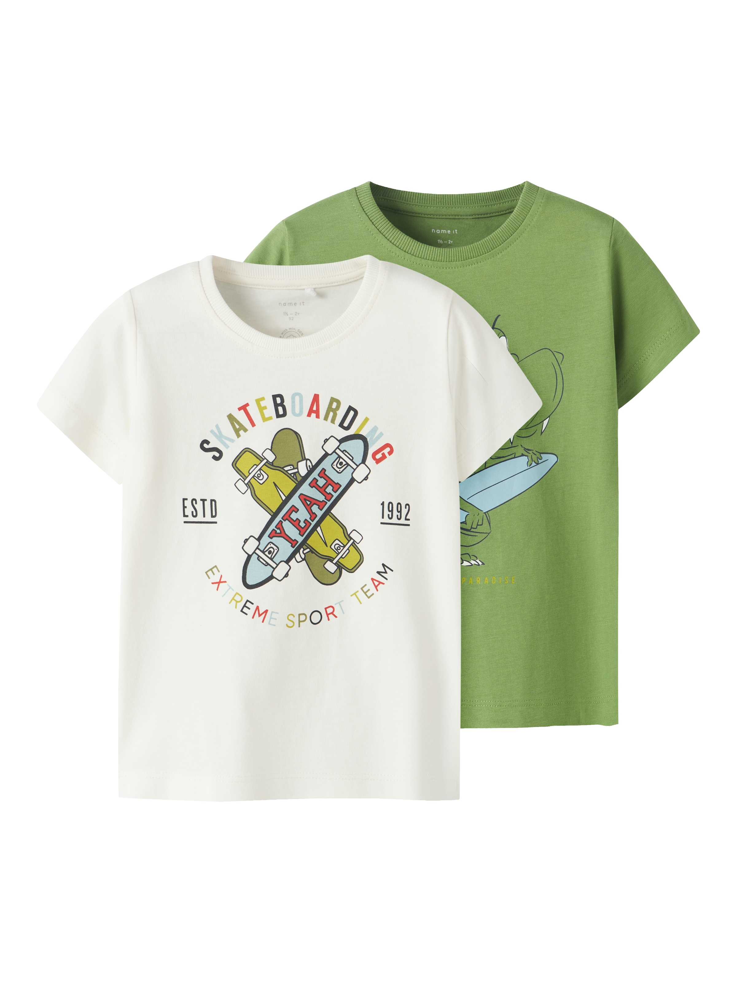 Name It T-Shirt »NMMKARLTON 2P TOP PB«, (Packung, 2 tlg.)