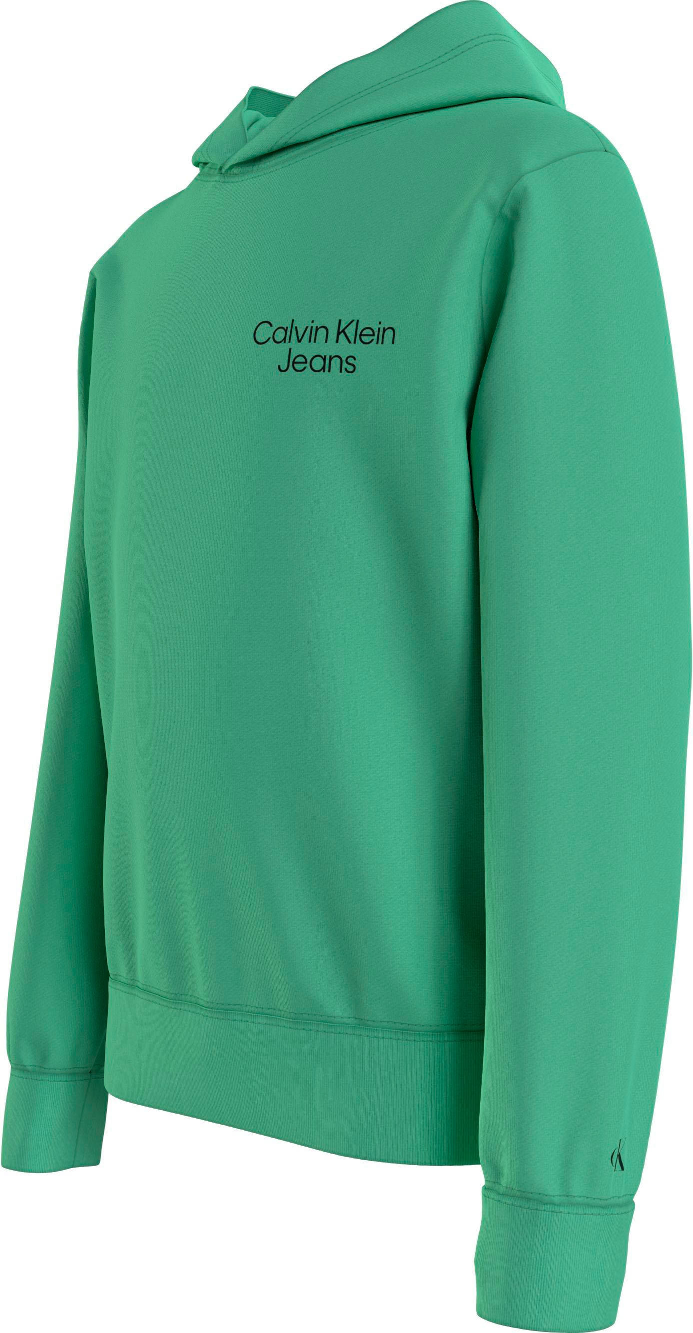 Kapuzensweatshirt im Calvin Jelmoli-Online LOGO STACK entdecken »CKJ HOODIE« Shop Jeans ❤ Klein